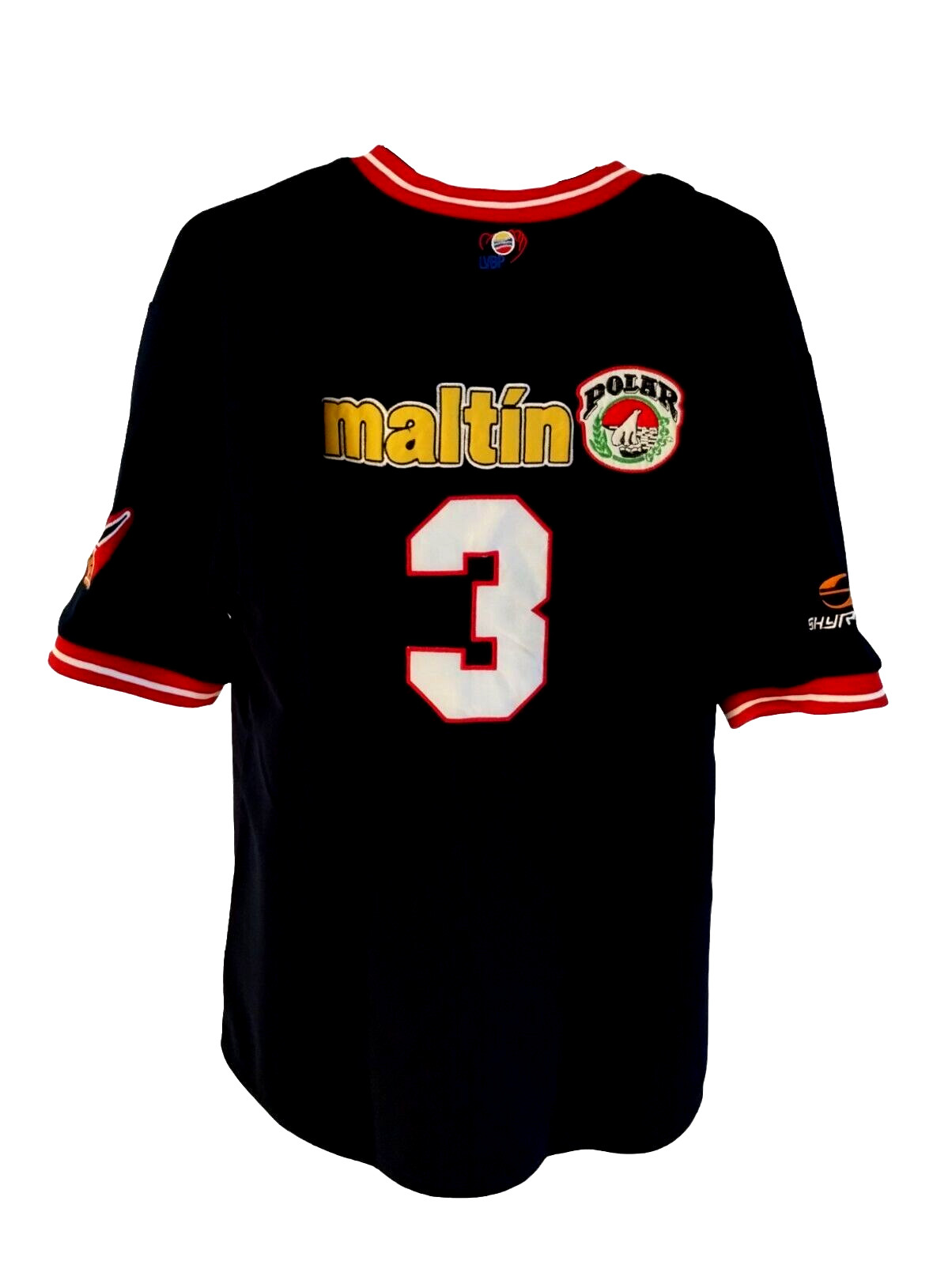 Camiseta deportiva beisbol de béisbol de la Liga Venezuela tigres tigres maltina polar grande azul