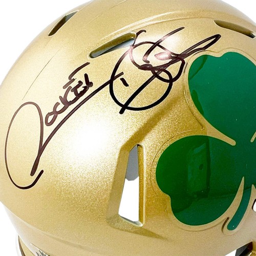 Rocket Ismail Signed Notre Dame Fighting Irish Shamrock Speed Mini Football Helm - Picture 2 of 3