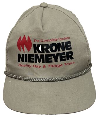 Krone Niemeyer Quality Hay Nailers Tillage Tools Farm Tan SnapBack Baseball Cap
