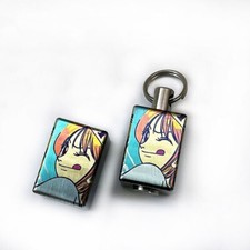 Titanium Alloy Key Pendant Bead Lanyard Parachute Cord Necklace Tool Zipper Head