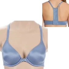 B.tempt'd Wacoal future foundation front close racerback underwire bra blue