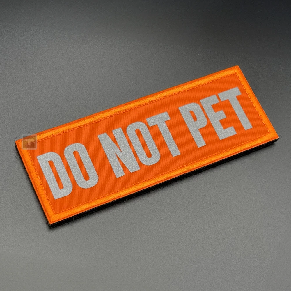 Dog Harness Patch Hook & Loop Canine K9 Vest Warning Badge Tactical Pet Labels