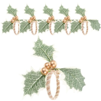 6pcs Xmas Napkin Rings cloth napkin rings Christmas napkins rings