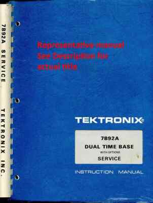 Original Tektronix Maintenance Manual for 4010 4010-1 Computer Display Terminal