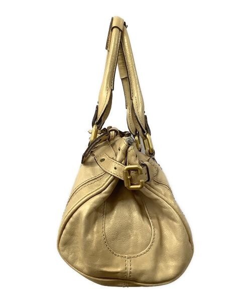 バッグ Chloe Paddington Hand Bag beige Chloe Beige Paddington Hand One Shoulder Bag Leather Lock