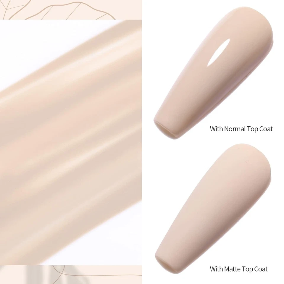 Esmalte de uñas en gel Born Pretty Nude tono de piel gel uñas neutro remojo UV LED uñas Foto 2 de 4