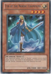 Tyr of the Nordic Champions - STOR-EN019 - Rare - Unlimited Edition x3 - Near Mi