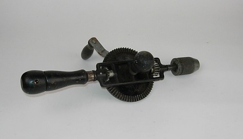 Vintage Stanley Egg Beater Hand Drill 