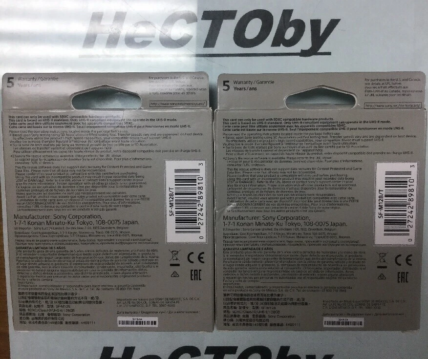 Sony 128GB SD SDXC Memory Card Read 260MB/s Class 10 U3 4K UHS-II SF-M128 AU - Image 2 of 2