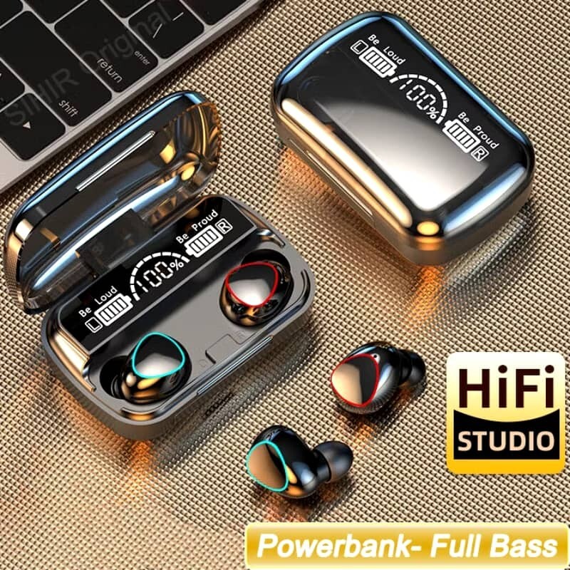 【BEST】TWS Earphone M10 Wireless Headphone 2500mAh Charging Box Bluetooth Earbuds