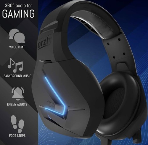 Orzly Gaming Headset (Blue)for PC and Gaming Consoles PS5, PS4, XBOX SERIES X - Picture 2 of 6