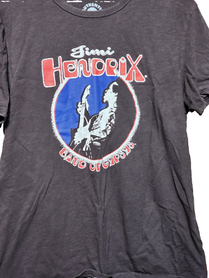 Jimi Hendrix Band Of Gypsys Black Band T-Shirt Size M Retro 60's