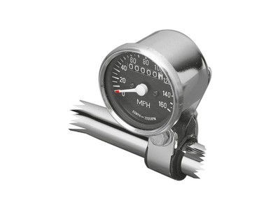 CUSTOM CHROME SPEEDO WITH CABLE FX-FXR-XL 73-90, excl. S/T-FXWG
