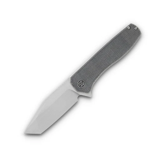 Eikonic Knives x Sig Sauer Xiphos Dark Black Micarta 3.4in Satin Tanto EIKXI6SB