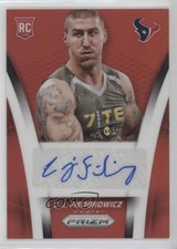 2014 Panini Prizm Auto Rookie Red Prizm 29/75 CJ Fiedorowicz #AR-CF Auto fm0