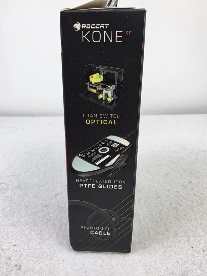 Roccat Kone XP RGB Gaming Black Mouse Wired (ROC-11-420-01) 3D Lighting 4D Wheel - Image 2 of 4