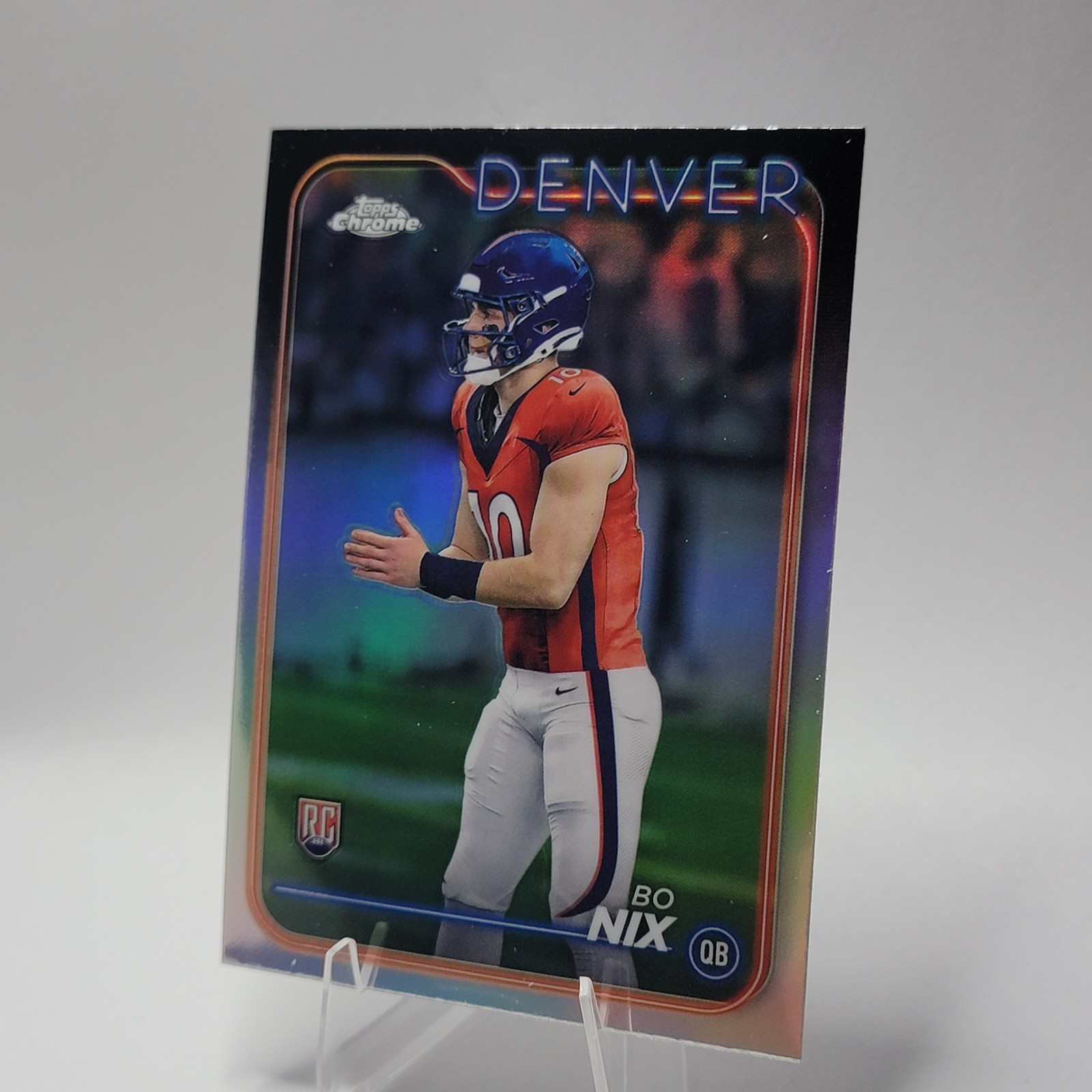 2024 Topps Chrome - Rookies Bo Nix #206 (RC)