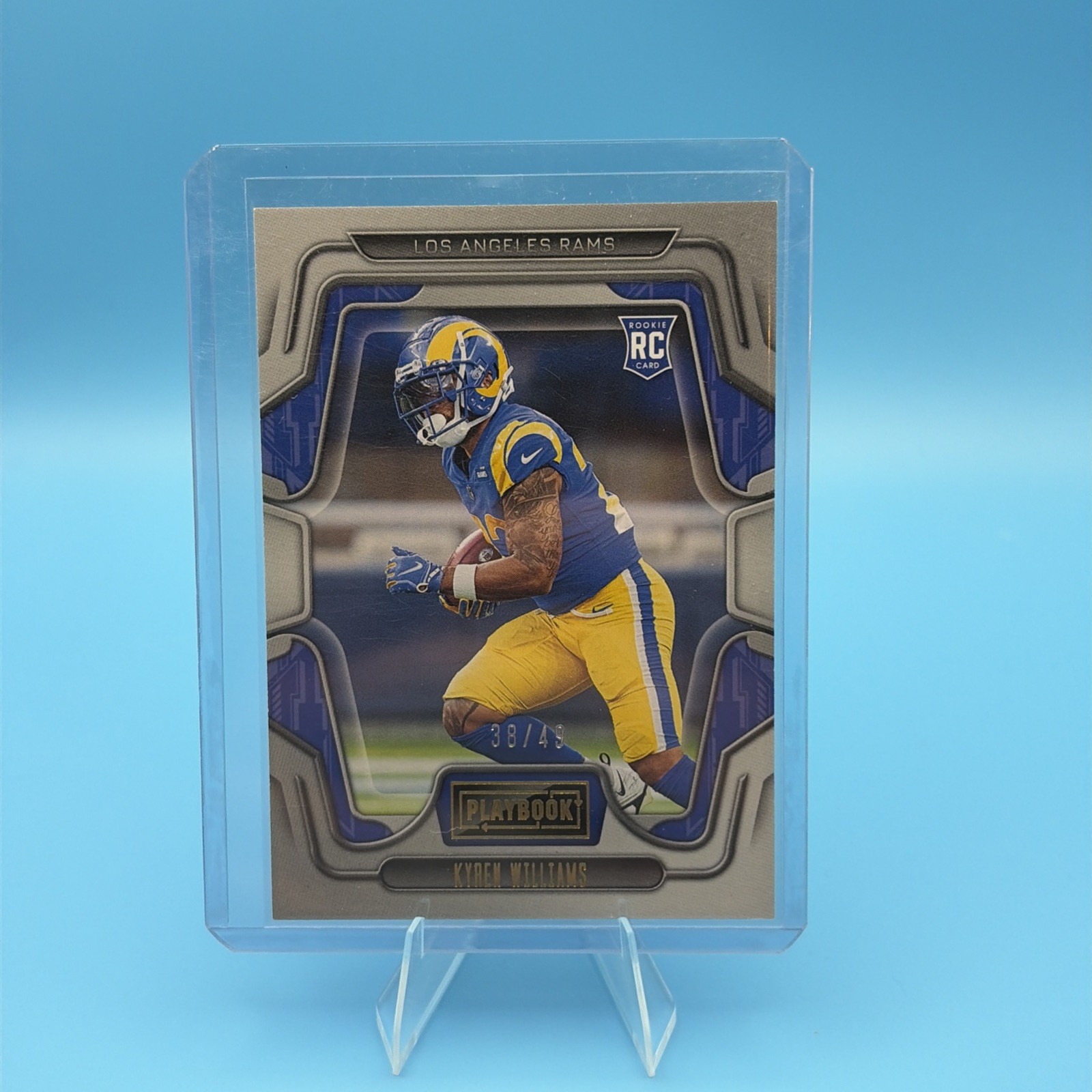 2022 Panini Playbook Rookies Kyren Williams #153 Gold /49 (RC)