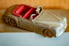 Vintage Dinky Toys #24S Simca 8 Sport Damaged