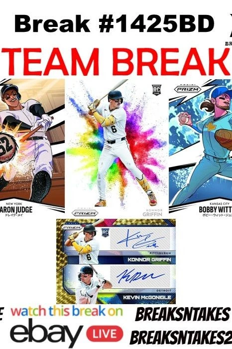Break #1425BD: 2026 Panini Prizm Baseball Hobby 6 BOX Team Break
