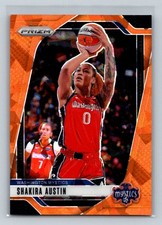 2024 Panini Prizm WNBA #134 Shakira Austin Ice Orange Prizms