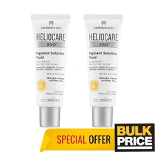 Heliocare Pigment Solution Fluid Sunscreen SPF50+ Protect Correct Unifies 2-Pack