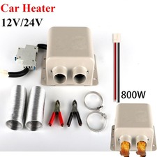 800W Electric Car Heater 12V/24V DC 2Hole Heating Fan Defogger Defroster Deminst