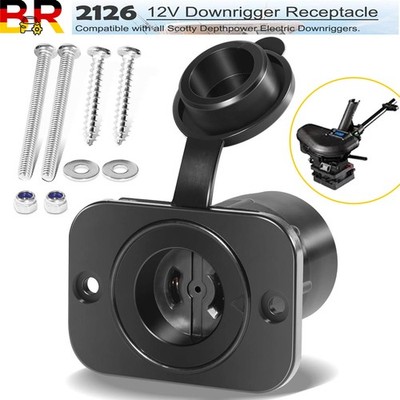 2126 Electric Socket 12V Downrigger Receptacle For Scotty Depthpower Electric
