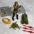 Vintage GI Joe Back Blast Action Figure Near Complete w File Card 1989 Hasbro