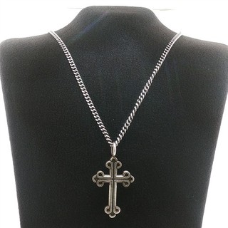VINTAGE DESIGNER KING BABY STUDIO CROSS PENDANT CHAIN NECKLACE STERLING SILVER