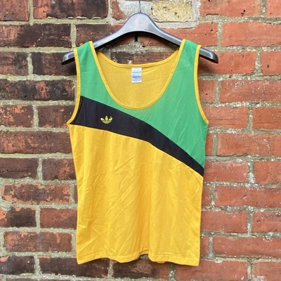 1970s Jamaica Adidas Running Vest Men’s Small Ventex Vintage Deadstock Rare - Image 1 of 4