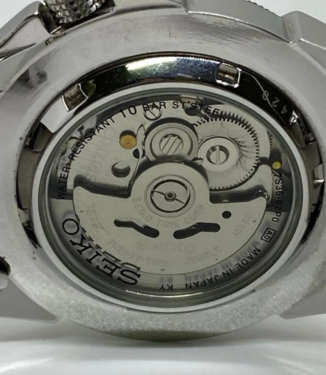 Seiko 5 Sports 7S36-02P0 Automatic Japan | Compass Bezel | Black