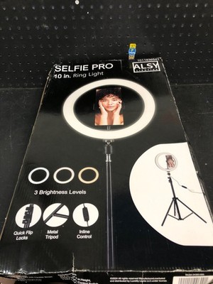 Alsy 24383-000 67.5'' Black LED Selfie Ring Light Tripod w/ Phone Holder