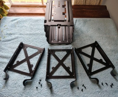 Black Steel 3.5" HDD Hard Disk Drive Bracket Holder 4 Corsair Vengeance C70 Case