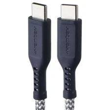 Ventev (6-Foot) USB-C to USB-C Braided High-Speed Cable - Black/Gray