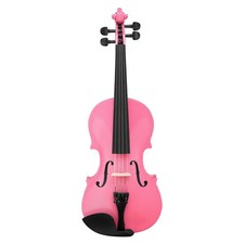 3/4 Acoustic Violin with Case Bow Rosin Pink