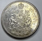 1960 Canadian Silver 50 Cents Half Dollar Coin N61