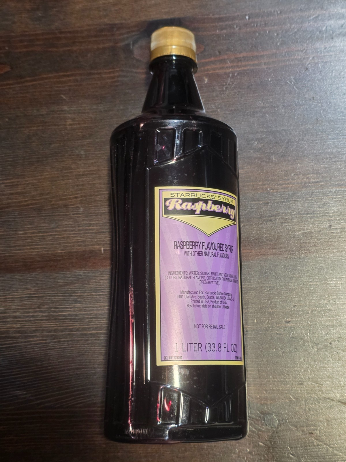 Pink Rasperry Starbucks Raspberry Syrup 1 Liter (33.8 fl Oz) BB 9/2025 | eBay