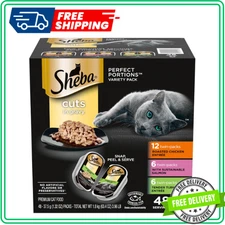 Sheba Perfect Portions Wet Cat Food Cuts in Gravy Variety Pack, Roasted Chicken