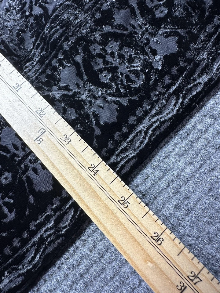 Max Studio Tank Top Womens Small Velvet Burnout Halter Boho Sheer Lined Blouse - Image 2 of 4