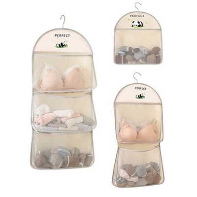 Mehrlagiger Schrank Organizer für Socken mit verstärktem Nähdesign