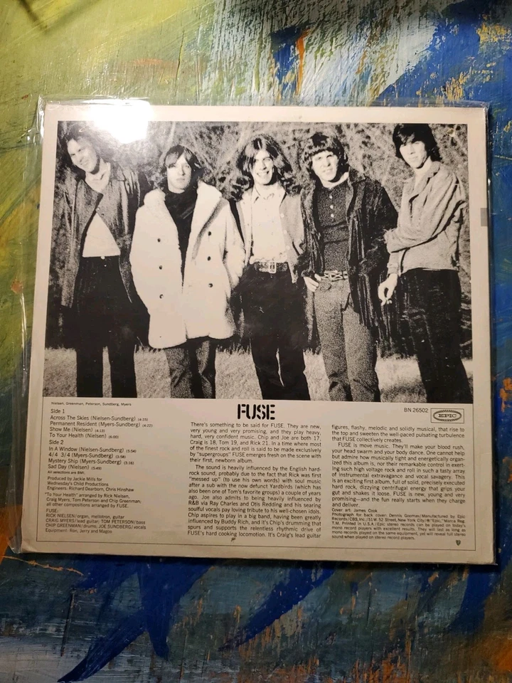 FUSE Fuse (1970) Vinyl Record Album [Pre CHEAP TRICK Psychedlic Rock Band] - Image 2 of 4