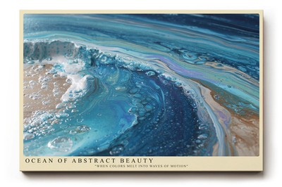 Paul Sinus Wandbild Ocean of Abstract Beauty   Farben im Tanz der Wellenbewegung