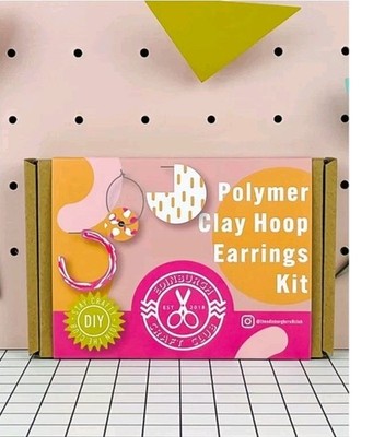 The Edinburgh Craft Club Polymer Clay Creolen Set Art & Crafts
