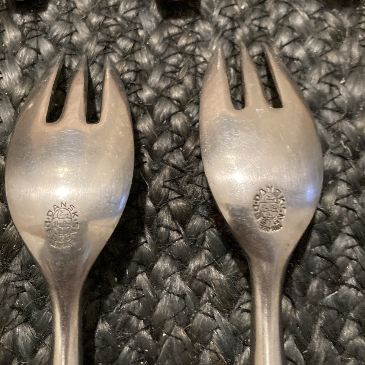 ALL FOUR DUCKS LOGO) 21 Pieces Dansk Fjord Germany Flatware Teak