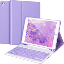 For Ipad 6/5Th Generation Case with Keyboard 2018/2017,Detachable Bluetooth Keyb