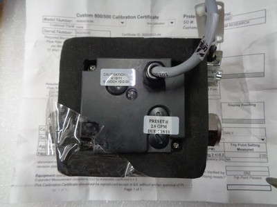 9808SA10F3P6 / FLOW METER 8-10GPM, 0-5V, 3/4SWG LAM PN 771-001032-011 / PROTEUS