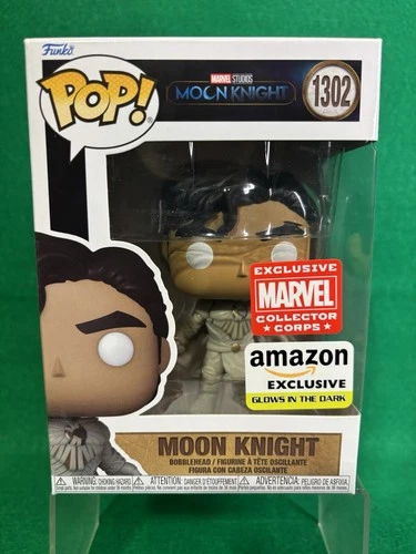 Funko Pop! Moon Knight #1302 Marvel Collector Corps Glow in the Dark Exclusive