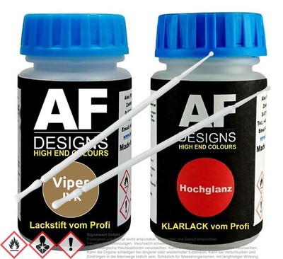 Für Viper JYK Gold Rush Metallic Lackstift Klarlack Lacktupfer Autolack Set