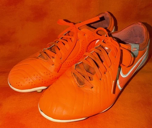 Nike Tiempo Legend X Pro FG Soccer Cleats Hot Lava White DV4333-800 Mens 7